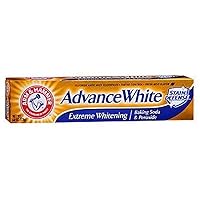 Arm & Hammer Advance Toothpaste Baking Soda Peroxide Tartar Control, White, 6 Ounce