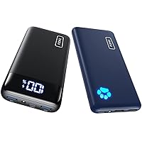 INIU Portable Charger, 22.5W 20000mAh USB C in & Out Power Bank Fast Charging & Portable Charger, USB C Slimmest & Lightest Triple 3A High-Speed 10000mAh Power Bank