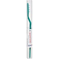 Record V Nylon Bristle Toothbrush, Adult, Medium