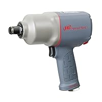 Ingersoll Rand 2145QiMAX 3/4” Drive Air Impact Wrench – Quiet Technology, 1,350 ft-lbs Powerful Reverse Torque Output, 7 Vane Motor, Steel Hammer Case, Gray