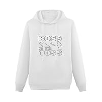 Boss of The Toss Cornhole Women's Long Sleeve Tee Hoodies Pullover Sweatshirt Tops