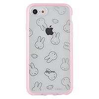 グルマンディーズ Gourmandise MF-303PK Miffy IIIIfit Clear iPhone SE (3rd Generation/2nd Generation)/8/7/6s/6 Case, Miffy and Bear