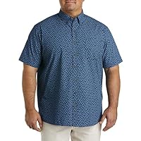 Harbor Bay by DXL Men's Big and Tall Easy-Care Multi Floral Sport Shirt