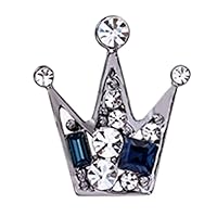 Royal Crown Brooches Retro Crystal Mini Crown Collar Pins Elegant Brooches Thorn Pin for Women Men