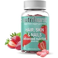 Biotin Gummies for Healthy Hair, Skin & Nails Growth | with High Potency Biotin, Zinc, Folic Acid & Multivitamins | Sugar-Free |Strawberry Flavor |100% Vegetarian | 1 Month Pack |60 Gummy