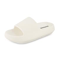 CUSHIONAIRE Women's Feather cloud recovery slide sandals with +Comfort