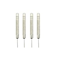 HONJIE 1.0mm Stainless Steel Pins Punch Watch Band Link Remover Strap Adjuster Watch Repair Tools -4PCS