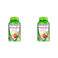 Power Zinc Gummy Vitamins, Strawberry Tangerine Flavored Immune Support (1), 90 Count (Pack of 2)