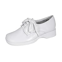 Piper Women's Wide Width Cushioned Leather Lace Up Shoes