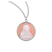 Rose Madonna and Child Cameo Medal