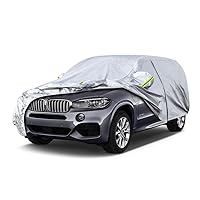 SUV Car Cover Custom Fit BMW X5 from 2007 to 2024,Waterproof Car Cover All Weather for Automobiles Outdoor Indoor with Zipper Door, Sun Rain Dust Snow Protection.
