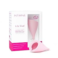Intimina Lily Cup Size A - Ultra-Soft Menstrual Cup, Reusable Period Protection, Thin Menstrual Cup for up to 8 Hours, Medical-Grade Silicone Women’s Period Care