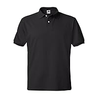 Hanes EcoSmart Men's Polo Shirt, Cotton Jersey