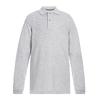 Tommy Hilfiger Kids' Long Sleeve Pique Co-ed Polo Collar Shirt, Boys & Girls School Uniform Clothes