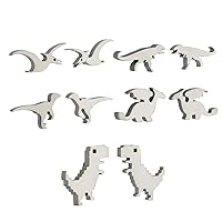 Dinosaur Stud Earrings Set for Women - Creative Colorful Tiny Cartilage Titanium Steel Dragon Animal Earrings