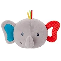 Gund Baby Flappy Elephant Silly Sounds Light Up Plush Ball, Gray, 6