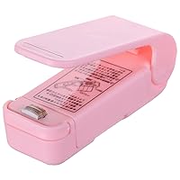 Bag Sealer Mini, 2 in 1 Bag Sealer Heat Seal, Portable Bag Resealer Machine Food Saver for Plastic Bags Storage Snack Cookies Fresh(Pink)