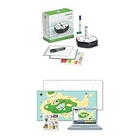 Root rt1 iRobot Coding Robot: Programmable STEM/STEAM Toy, Creative Play Through Art, Music and Code, Voice-Activated + iRobot® Root® rt0 Coding Robot w/ Adventure Pack: Coding at Sea Accessory Bundle