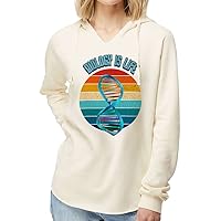 Biology Is Life California Wave Wash Hoodie - DNA Hooded Sweatshirt - Science Hoodie