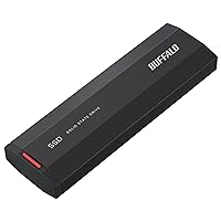 バッファロー Buffalo External SSD 1.0TB Small Compact Portable USB3.2Gen2 2000MB/s Black SSD-PHE1.0U3-BA