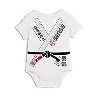 Baby Jiu Jitsu Bodysuit - Yuki Model BJJ Gi for Little Black Belts…