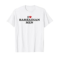 I Love Barbadian Men T-Shirt