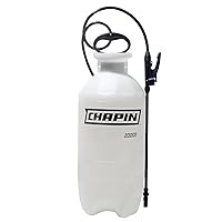 Chapin 20003 Made in USA 3-Gallon Lawn and Garden Pump Pressured Sprayer, for Spraying Plants, Garden Watering, Lawns, Weeds and Pests, Translucent White