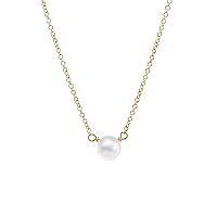 Dogeared Gold Filled Pearls of Friendship White Freshwater Pearl Necklace 16