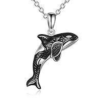 POPLYKE Sterling Silver Ocean Animal Necklace for Women Daughter Birthday Jewellery Gifts