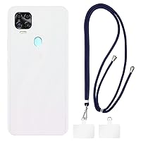 ZTE Blade V2020 Case + Universal Mobile Phone Lanyards, Neck/Crossbody Soft Strap Silicone TPU Cover Bumper Shell for ZTE Axon 11 SE 5G (6.53”)