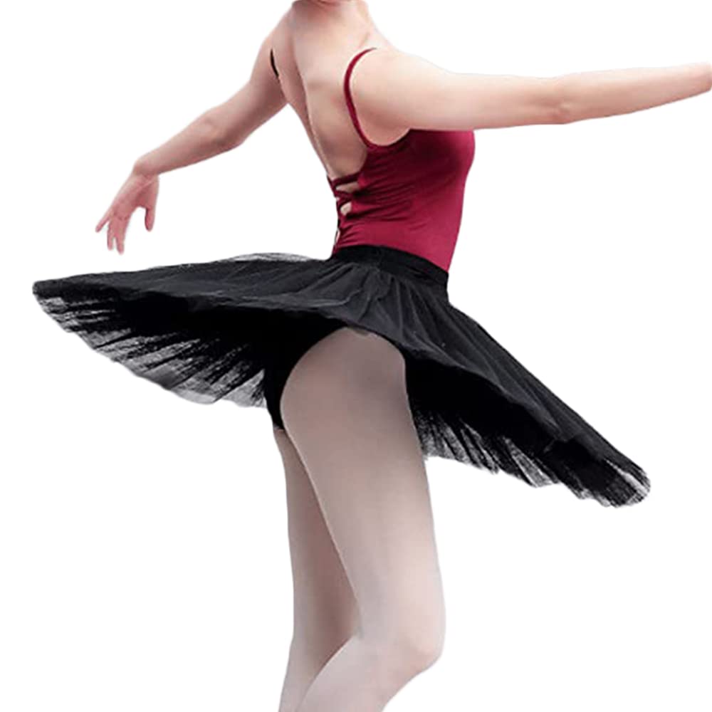 Ballet Leotard Cô gái Ruffle Lớp Váy múa ba lê Vòng cổ Căng cao Lưới Váy  Đối với Nhảy Thực tiễn | SHEIN