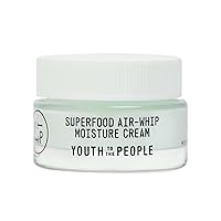 Youth To The People Air-Whip Moisture Face Cream - Gel Moisturizer & Face Primer - Lightweight Green Tea + Hydrating Hyaluronic Acid Moisturizer for Dry Skin