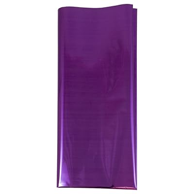 JAM PAPER Tissue Paper - Purple Mylar - 3 Sheets/Pack