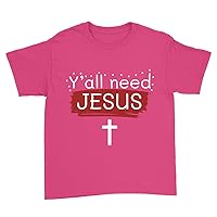Y’All Need Jesus T Shirt | Discover Your Faithful Style | Christian Womens T Shirt | 100% Cotton