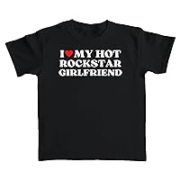 I Love My Hot Rockstars Girlfriend T-Shirt Baby Tee Crop Top
