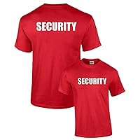 Security Short Sleeve T-Shirt Printed On Both Sides Police Patrol Mall Event Staff Uniform Concert Stadium Game+18483:18562