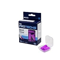 Foam Ear Plugs, 10 Pair with Case for Sleeping, Snoring, Loud Noise, Traveling, Concerts, Construction, & Studying, NRR 33, Purple, Made in the USA,10 Count (Pack of 1)