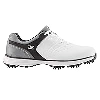 Golf SBSHU1123 Mens Evolve Tour II Dri -Back Waterproof Spiked Golf Shoes
