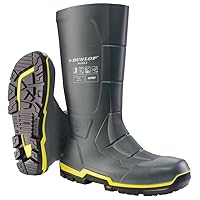 Dunlop Men's Protective Footwear, MZ2LE02, Acifort MetMAX, PVC Boots Industrial and Construction, Comfortable, 100% Waterproof, Black, Size 11 US