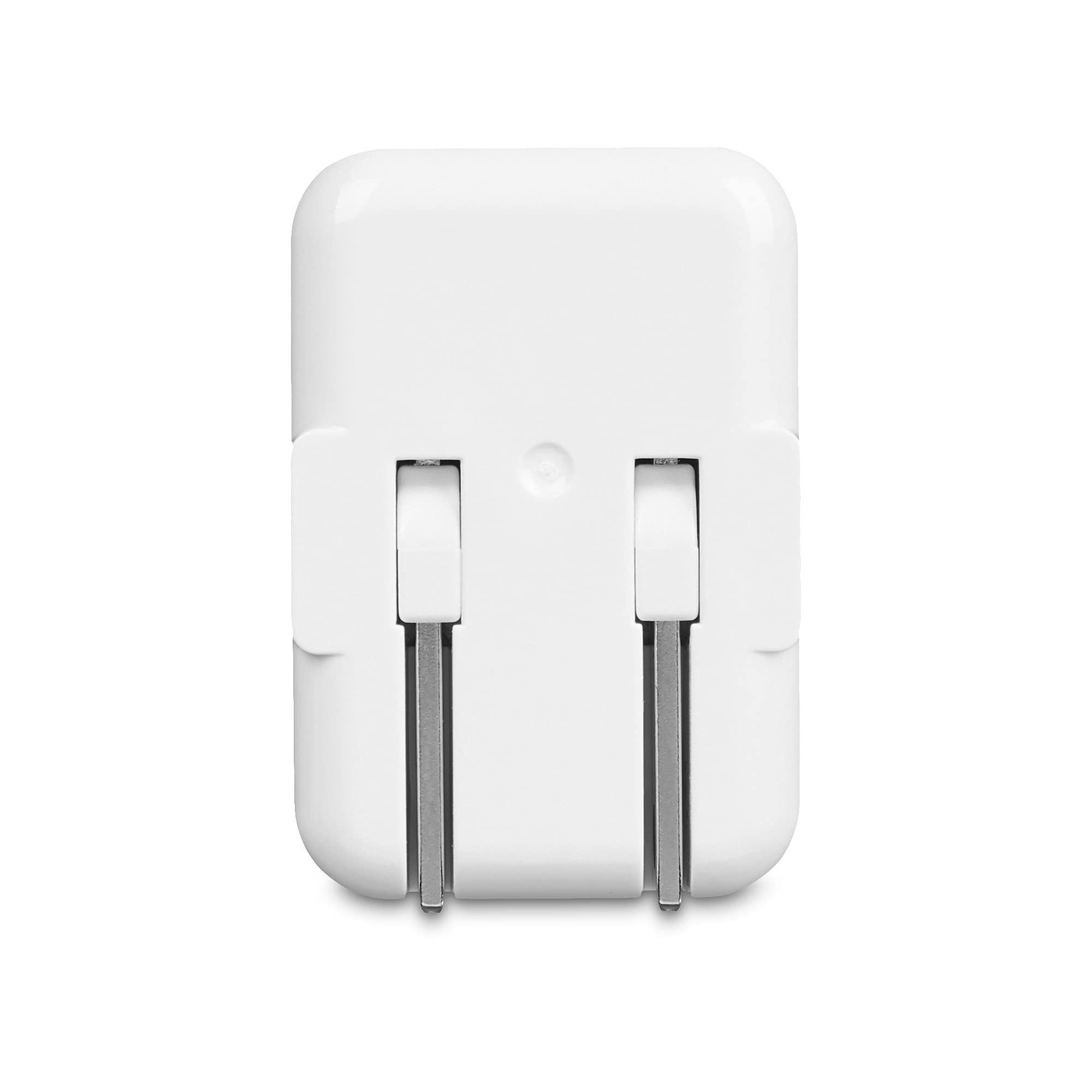 Amazon Basics 12W One Port USB-A Wall Charger (2.4 Amp) for Phones (iPhone 13/12/11/X, Samsung, and more), Pack of 2, White