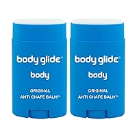 Body Glide Original Anti Chafe Balm | Anti Chafing Stick | Prevent Arm, Chest, Butt, Thigh, Ball Chafing & Irritation | Trusted Skin Protection Since 1996 |1.5oz-2pk