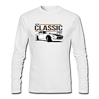 Men's Datsun 240Z Long Sleeve Cotton T Shirt White
