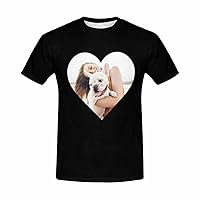 Custom Girlfriend Wife Face Seamless T-Shirt Personalized Photo All Over Print Shirt for Men