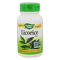 Natures Way Licorice Root 100 Vegetarian capsule, 100 ct