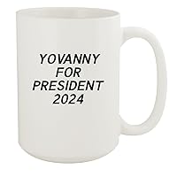 Yovanny For President 2024 - Ceramic 15oz White Mug, White