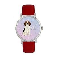 Beagle Dog Mens Wrist Watch 42mm Case Custom Design