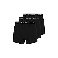 Calvin Klein 3-Pack Classic-Fit Men's Boxer Trunks, Black with blue/pink/green