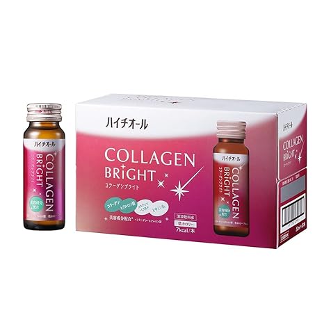 Haitiol Collagen Bright 1.7 fl oz (50 ml) x 10 Bottles, Collagen, Beauty Ingredient, Collagen Peptide, Hyaluronic Acid, Vitamin B6, Collagen Drink, Beauty Drink, SS Pharmaceutical (Food with Functional Label)