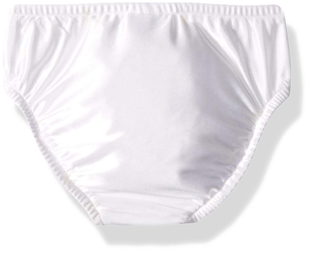 My Pool Pal Unisex Baby 2 Pack Diaper/Diaper Cover Swim Diaper, White/White, 12 Month US