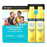 Neutrogena Beach Defense Sunscreen Spray SPF 60+, 8.5 oz, 2 Count Neutrogena Beach Defense Sunscreen Spray SPF 60+, 8.5 oz, 2 Count